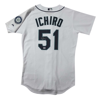Ichiro Suzuki Signed Seattle Mariners Home Jersey (PSA/DNA)
